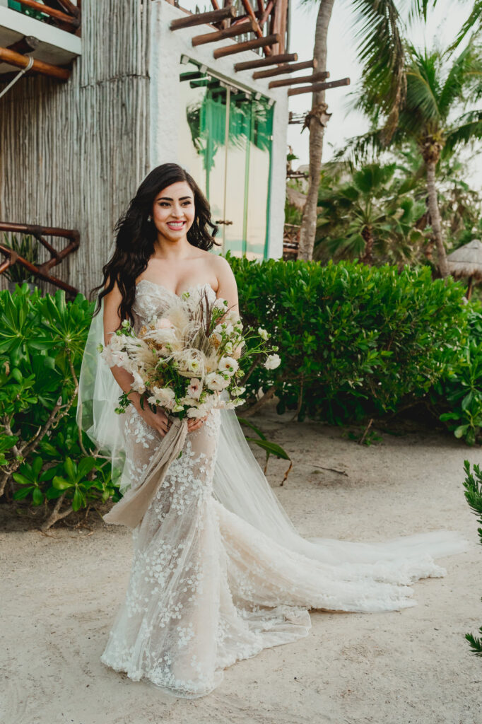 Indian Elopement Wedding in Holbox Island Mexico by Jhankarlo Photography