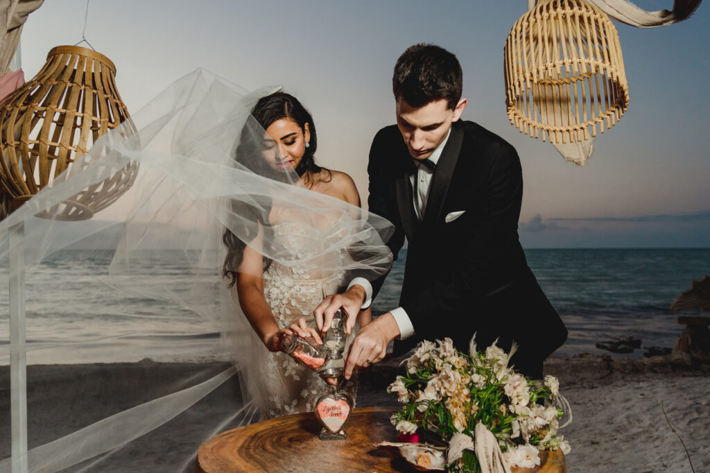 Indian Elopement Wedding in Holbox Island Mexico by Jhankarlo Photography