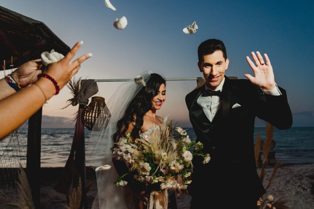 Indian Elopement Wedding in Holbox Island Mexico by Jhankarlo Photography