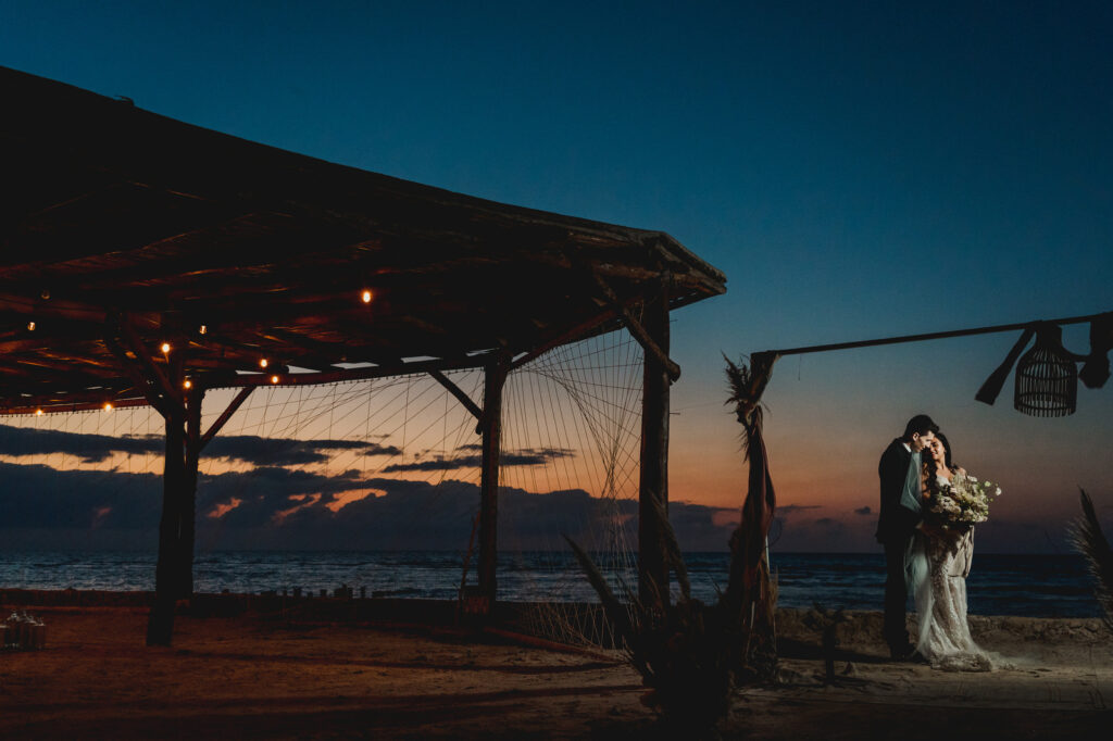 Indian Elopement Wedding in Holbox Island Mexico by Jhankarlo Photography
