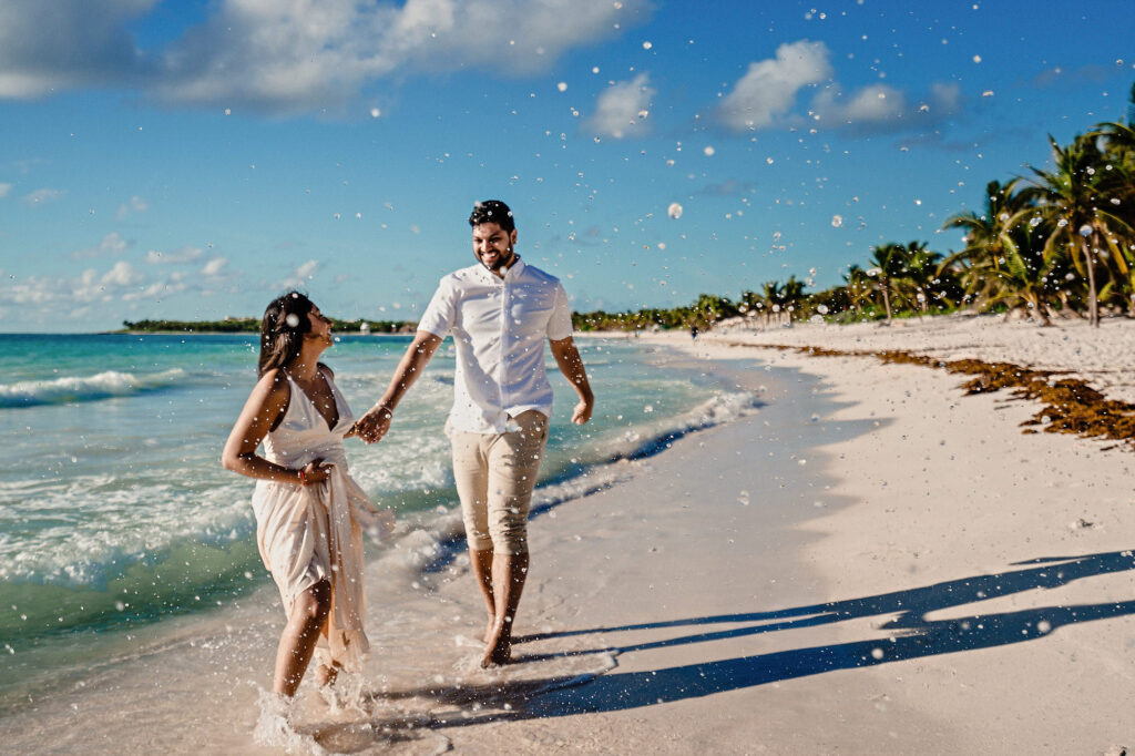 Save the Date Session in Tulum, Mexico by Jhankarlo Photography